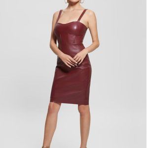 Reid Faux Leather Guess Dress